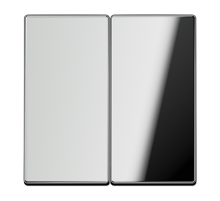 Двойная клавиша для балансирных механизмов выключателей (кнопок), в комплекте с CD95HP (крепежный элемент); металл; хром; GCR  GCR2995  Jung