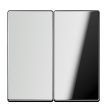 Двойная клавиша для балансирных механизмов выключателей (кнопок), в комплекте с CD95HP (крепежный элемент); металл; хром; GCR  GCR2995  Jung