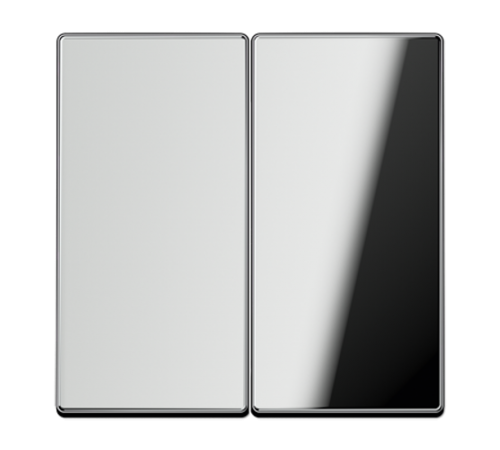 Двойная клавиша для балансирных механизмов выключателей (кнопок), в комплекте с CD95HP (крепежный элемент); металл; хром; GCR  GCR2995  Jung