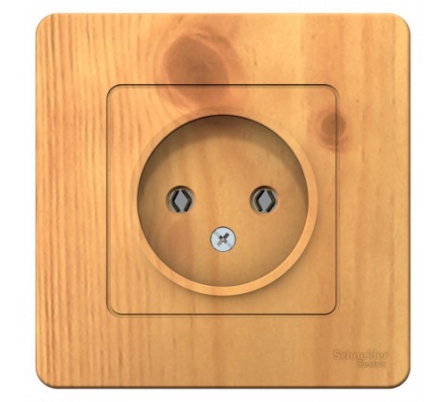 Blanca Ясень С/У Розетка без заземления без шторок 16А, 250В  BLNRS000015  SE