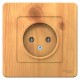 Blanca Ясень С/У Розетка без заземления без шторок 16А, 250В  BLNRS000015  SE