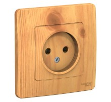 Blanca Ясень С/У Розетка без заземления без шторок 16А, 250В  BLNRS000015  SE