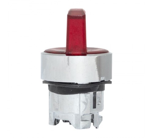 Исполнительный механизм переключателя ХB4 красный на 2 положения с фиксацией, с подсветкой с короткой ручкой EKF PROxima    XB4BD2FL-R   EKF 