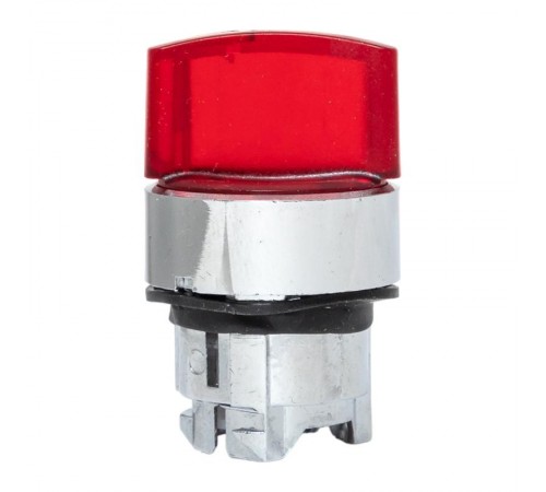 Исполнительный механизм переключателя ХB4 красный на 2 положения с фиксацией, с подсветкой с короткой ручкой EKF PROxima    XB4BD2FL-R   EKF 