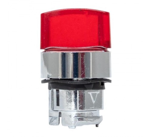 Исполнительный механизм переключателя ХB4 красный на 2 положения с фиксацией, с подсветкой с короткой ручкой EKF PROxima    XB4BD2FL-R   EKF 