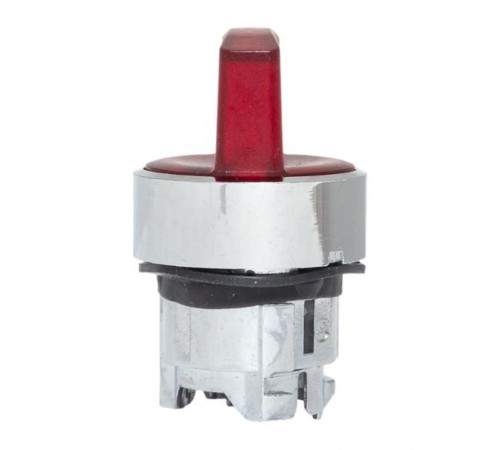 Исполнительный механизм переключателя ХB4 красный на 2 положения с фиксацией, с подсветкой с короткой ручкой EKF PROxima    XB4BD2FL-R   EKF 