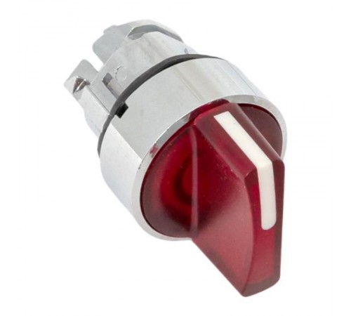 Исполнительный механизм переключателя ХB4 красный на 2 положения с фиксацией, с подсветкой с короткой ручкой EKF PROxima    XB4BD2FL-R   EKF 