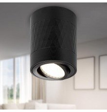 Светильник настенно-потолочный спот OL33 BK MR16 GU10 IP20 черный  Б0056378  ЭРА