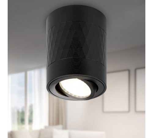 Светильник настенно-потолочный спот OL33 BK MR16 GU10 IP20 черный  Б0056378  ЭРА