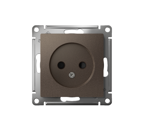 AtlasDesign Мокко Розетка без заземления со шторками, 16А, механизм  ATN000649  SE