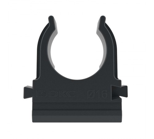 Держатель с защелкой, д.16мм, черный  51016N  DKC