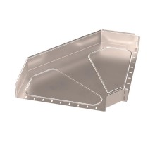 Угол горизонтальный 90 градусов Стандарт INOX (AISI 409) 500х100  PR16.3571  Промрукав