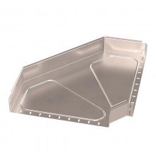 Угол горизонтальный 90 градусов Стандарт INOX (AISI 409) 500х100  PR16.3571  Промрукав