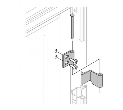 Петли с углом открытия 180*, (4шт)  CR0181  ABB