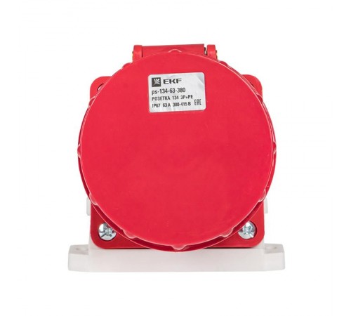 Розетка стационарная наружная 134 3Р+РЕ 63А 380В IP67 EKF PROxima  ps-134-63-380  EKF