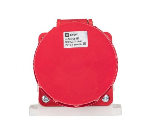 Розетка стационарная наружная 134 3Р+РЕ 63А 380В IP67 EKF PROxima  ps-134-63-380  EKF