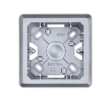 Simon 82 Монтажная коробка для накладного монтажа, 1 пост,  S82 Detail, алюминий  8200750-093  Simon