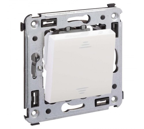 Инвертор (промежуточный переключатель) одноклавишный в стену, "Avanti", "Белое облако"  4400123  DKC