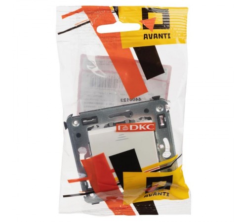 Инвертор (промежуточный переключатель) одноклавишный в стену, "Avanti", "Белое облако"  4400123  DKC