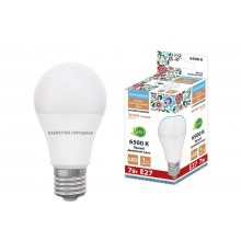 Лампа светодиодная НЛ-LED230-A60-7 Вт-230 В-6500 К-Е27, (60х106 мм), Народная  SQ0340-1625  TDM