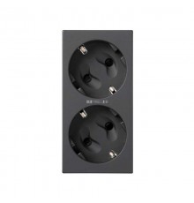 Simon CIMA 500 Накладка на 50002432-039, 50002472-039 с визором для LED индикатора, 50х100мм, 500CIMA, графит  50011841-038  Simon