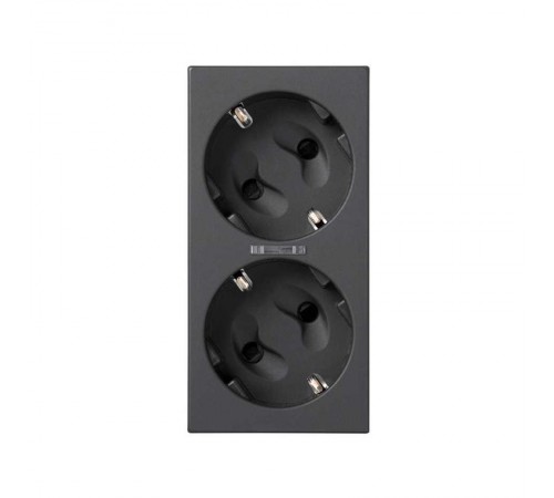 Simon CIMA 500 Накладка на 50002432-039, 50002472-039 с визором для LED индикатора, 50х100мм, 500CIMA, графит  50011841-038  Simon