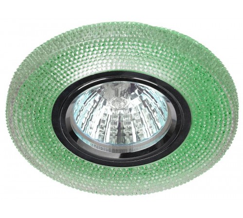 Светильник точечный встраиваемый DK LD1 MR16 3Вт GU5.3 зеленый с подсветкой  Б0018777  ЭРА