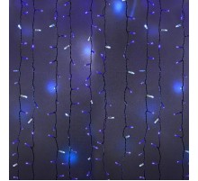 Гирлянда "Светодиодный Дождь" 2х3м, эффект мерцания, белый провод, 230 В, диоды СИНИЕ, 760 LED  235-213  NEON-NIGHT