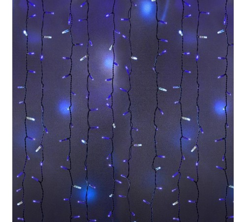 Гирлянда "Светодиодный Дождь" 2х3м, эффект мерцания, белый провод, 230 В, диоды СИНИЕ, 760 LED  235-213  NEON-NIGHT