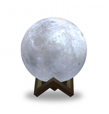 Светильник настольный NN001 3D Луна 1W 5V Li-ion 450mA D10см белый LED 1/6/24  NN001  Gauss