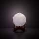 Светильник настольный NN002 3D Луна 1W RGB 5V Li-ion 450mA D10см белый c пультом LED 1/6/24  NN002  Gauss