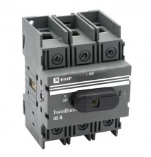 Рубильник   40A 3P c рукояткой управления для прямой установки TwinBlock EKF  tb-40-3p-f  EKF