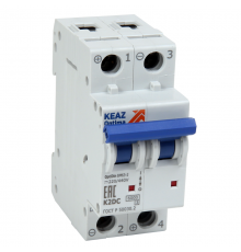 Выключатель автоматический двухполюсный OptiDin BM63-2K25-DC-ОМ4-РЕГ  235772  КЭАЗ