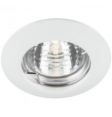 Светильник точечный встраиваемый под лампу DL307 MR16 50W G5.3 белый  15009  FERON