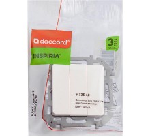 Inspiria Белый Выключатель 3-клавишный С/У без рамки  673540  Legrand