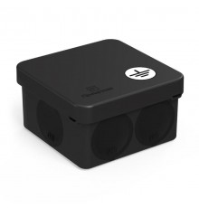 Коробка уравнивания потенциалов (КУП) для прямого монтажа двухкомп безгалог (HF) черная 70х70х40 (150шт/кор)  IP66  60-0200-9005-У  Промрукав