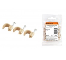 Скоба 7мм круглая пластиковая (сосна) (50шт)  SQ0514-0092  TDM