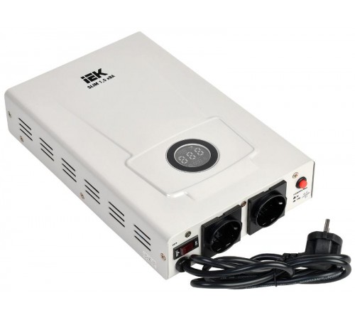 Стабилизатор напр. 1-ф. настен. 1,5кВА SLIM  IVS22-1-D15-09  IEK