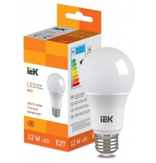 Лампа светодиодная Bulb A60 1140lm 4000K E27  LL-I-A60-12-230-40-E27  IEK