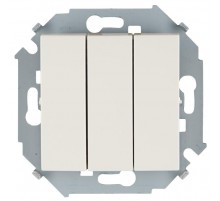 Simon 15 Сл. кость Выключатель 3-кл, 10А 250В, винт. зажим  1591391-031  Simon