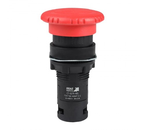 Кнопка аварийного останова OptiSignal Compact D22 C7-ESTR-401 красная 1НЗ XB7ES542P  362130  КЭАЗ