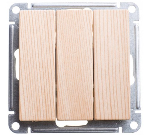 W59 Сосна Выключатель 3-клавишный, 10АХ  VS0510-351-7-86  SE