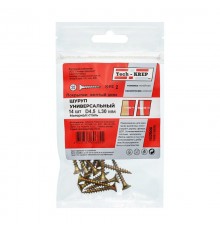 Саморез ШУж 4,5х30 пот. гол. (14 шт) - пакет ( 0,032 кг)  102500  Tech-KREP