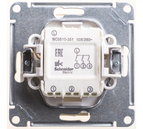 W59 Сосна Выключатель 3-клавишный, 10АХ  VS0510-351-7-86  SE