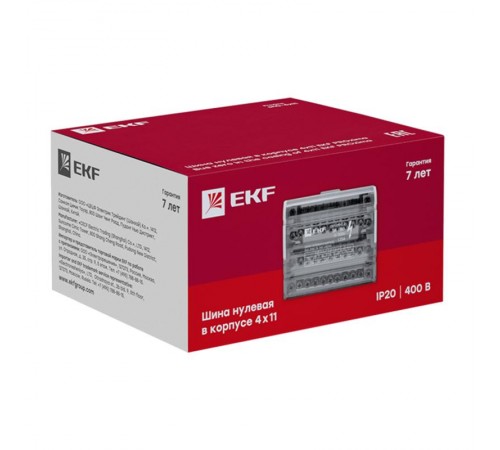 Шина нулевая в корпусе 4х11 EKF PROxima  sn0-4x11  EKF