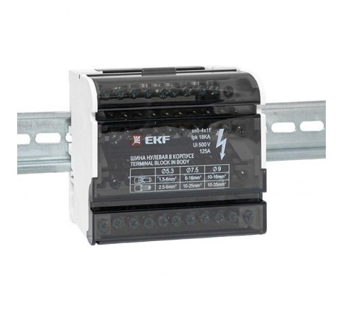 Шина нулевая в корпусе 4х11 EKF PROxima  sn0-4x11  EKF