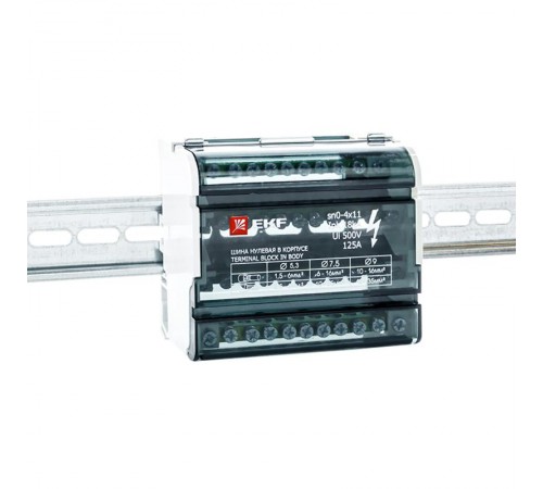 Шина нулевая в корпусе 4х11 EKF PROxima  sn0-4x11  EKF