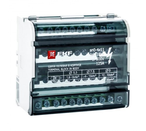 Шина нулевая в корпусе 4х11 EKF PROxima  sn0-4x11  EKF