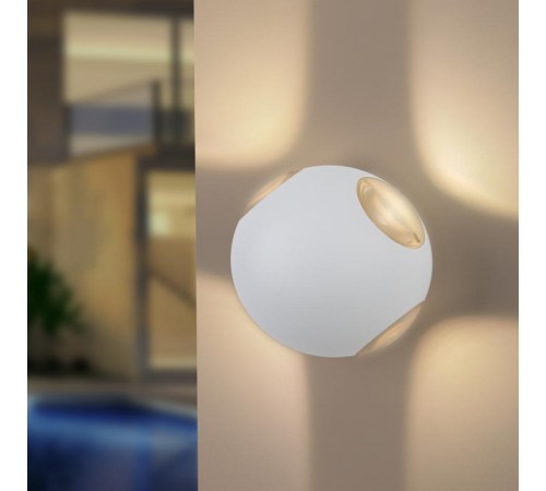 Декоративная подсветка светодиодная WL10 WH 4*1Вт IP 54 белый  Б0034608  ЭРА