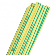 Термоусаживаемая трубка ТУТ нг 16/8 желто-зеленая EKF PROxima  tut-16-yg-1m  EKF